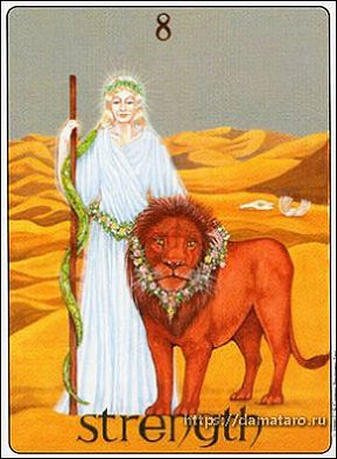 Strength card from the Gill Tarot deck