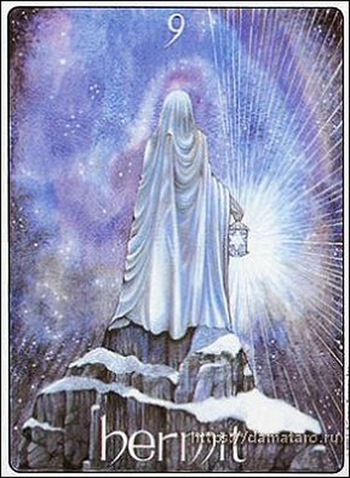 Hermit card from the Gill Tarot deck
