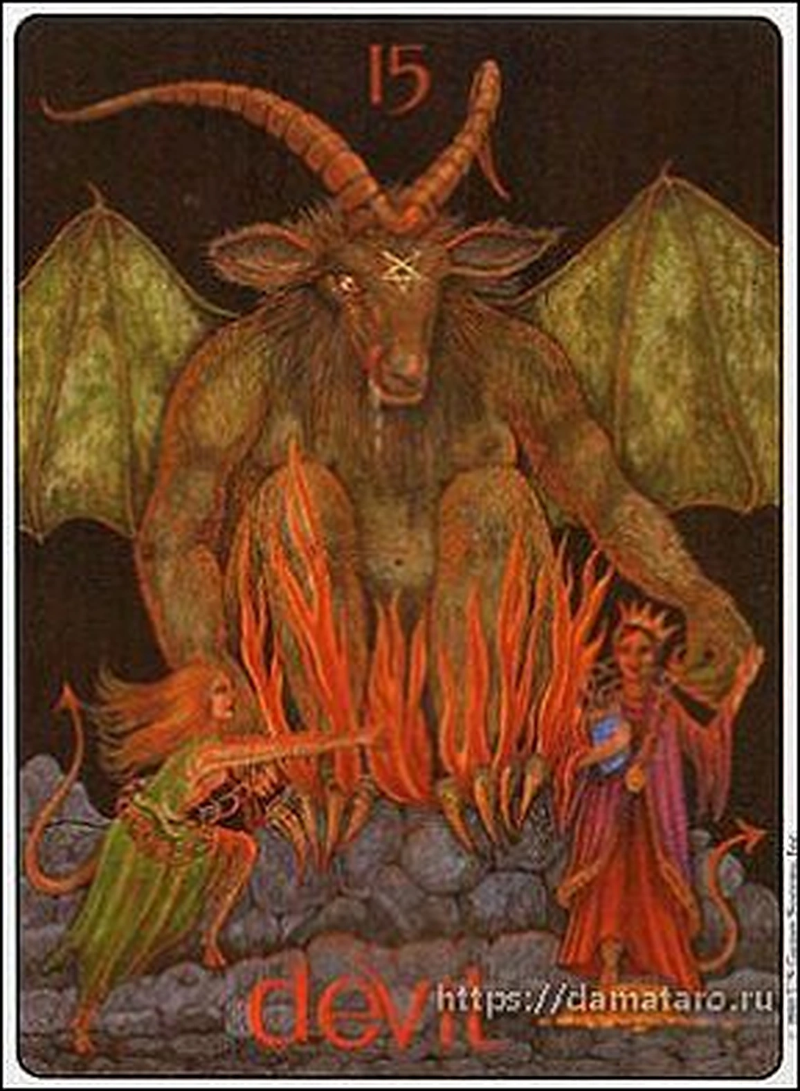 Devil card from the Gill Tarot deck
