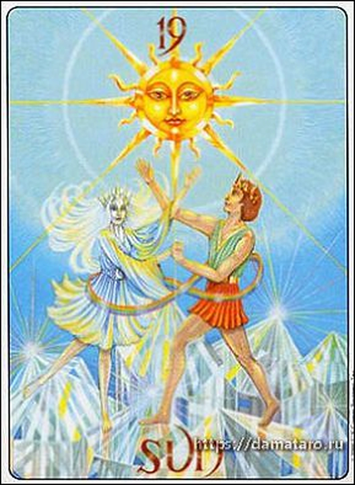 Sun card from the Gill Tarot deck