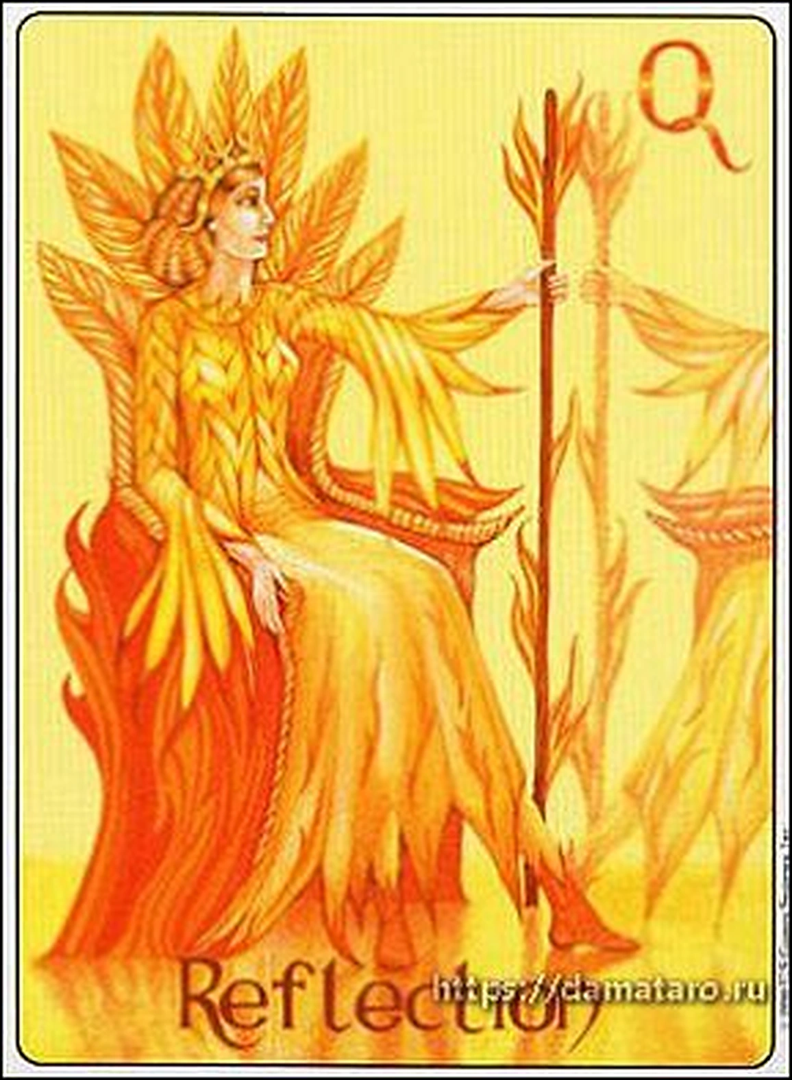 Reflection card from the Gill Tarot deck