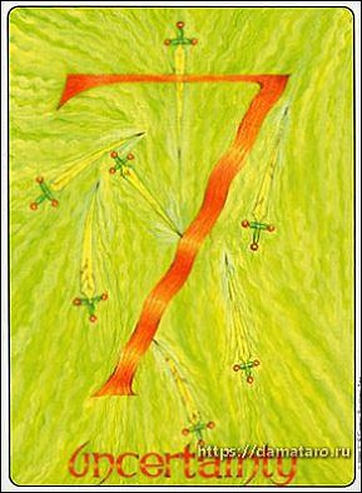 Uncertainty card from the Gill Tarot deck