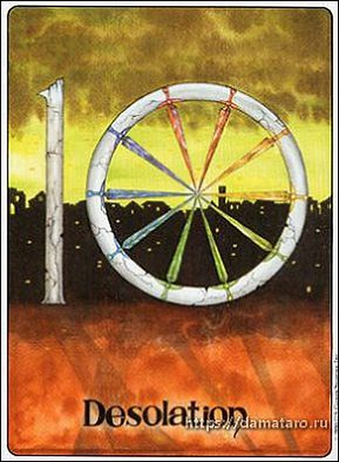 Desolation card from the Gill Tarot deck