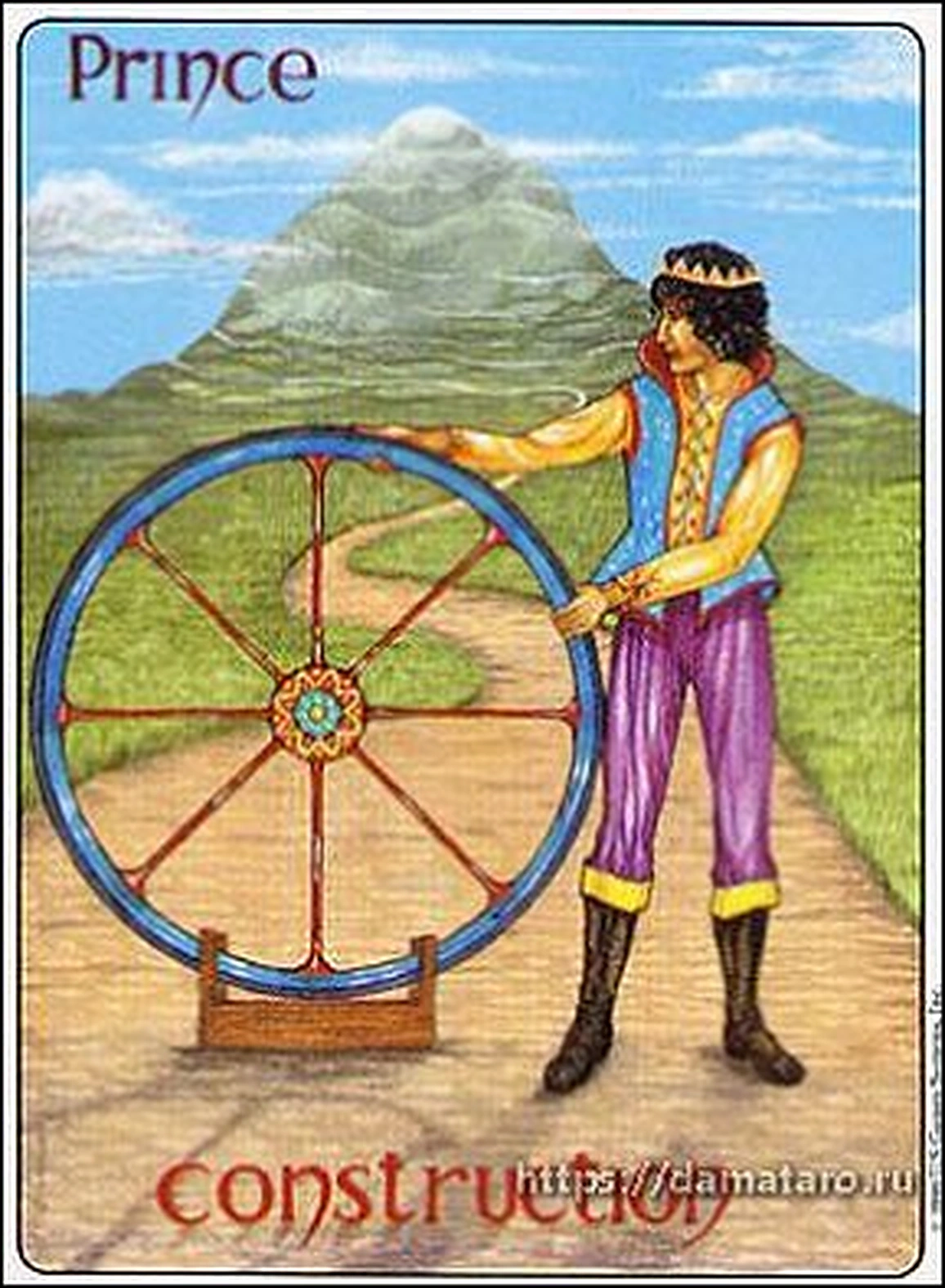 Construction card from the Gill Tarot deck