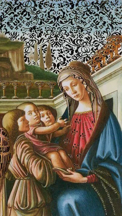 The Empress card from the Golden Botticelli Tarot