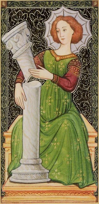 Golden Tarot of the Renaissance Review 6 Strength from the Golden Tarot of the Renaissance card gallery