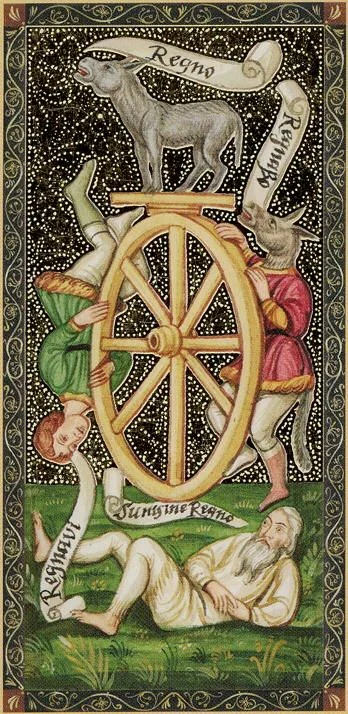 - Wheel of Fortune from the Golden Tarot of the Renaissance deck