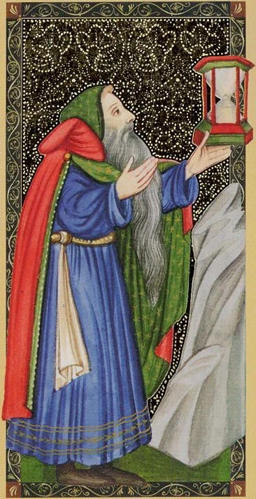 Golden Tarot of the Renaissance Review 5 The Hermit from the Golden Tarot of the Renaissance card gallery