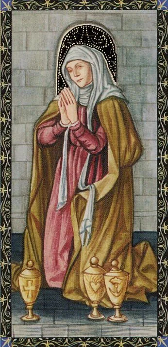 3 de coupes from the Golden Tarot of the Renaissance deck