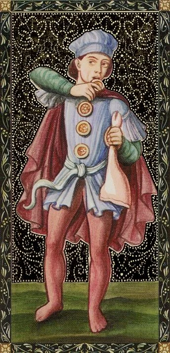 ES-D-04 from the Golden Tarot of the Renaissance deck