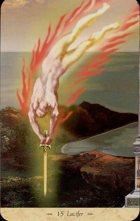 Lucifer card from the Grail Tarot deck