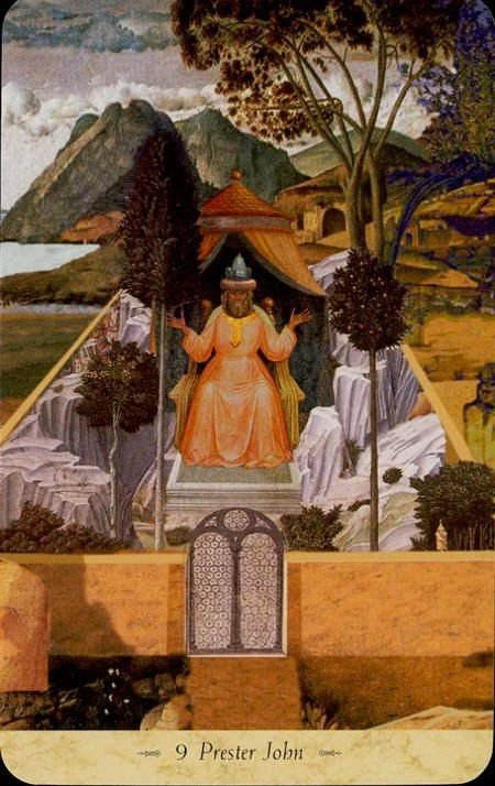 Prester John card from the Grail Tarot deck