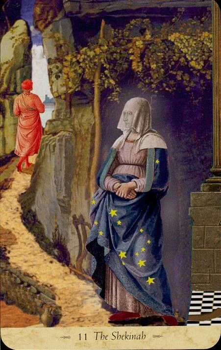 The Shekinah card from the Grail Tarot deck