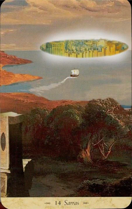 Sarras card from the Grail Tarot deck