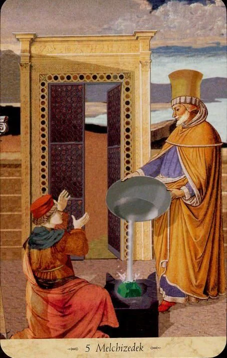 Melchizedek card from the Grail Tarot deck