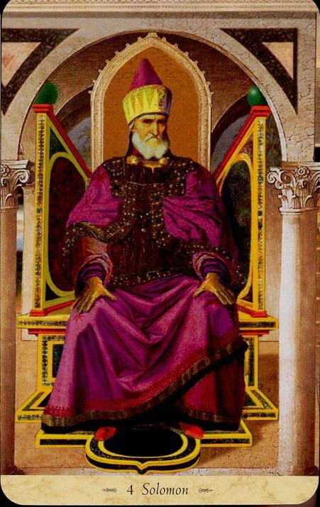 Solomon card from the Grail Tarot deck