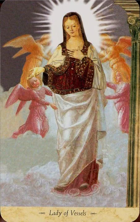 Lady of Vessels card from the Grail Tarot deck
