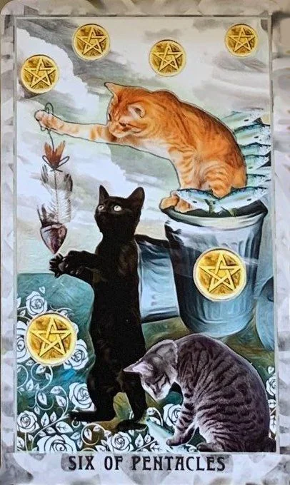 Grimalkin Tarot card 09 card from the Grimalkin Tarot deck