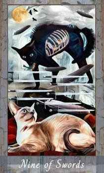 Grimalkin Tarot card 14 card from the Grimalkin Tarot deck