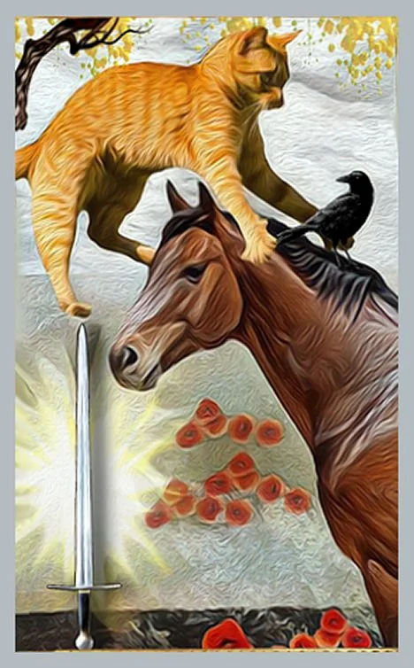 Grimalkin Tarot card 21 card from the Grimalkin Tarot deck