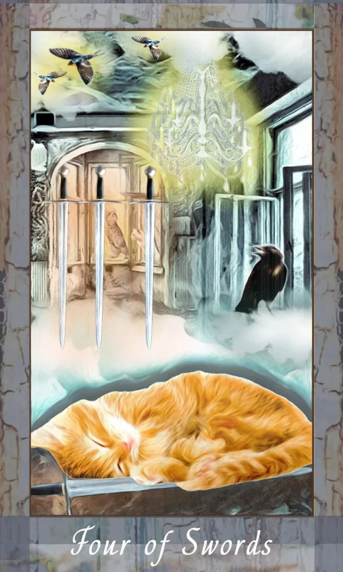 Grimalkin Tarot card 24 card from the Grimalkin Tarot deck