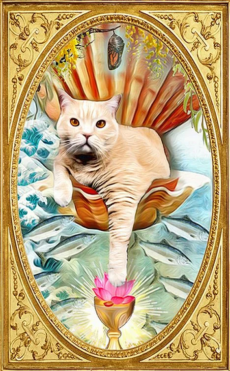 Grimalkin Tarot card 29 card from the Grimalkin Tarot deck