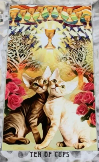 Grimalkin Tarot card 32 card from the Grimalkin Tarot deck