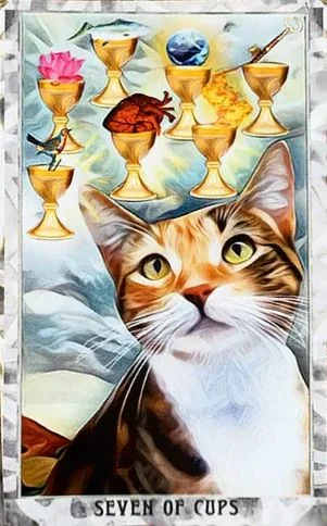 Grimalkin Tarot card 36 card from the Grimalkin Tarot deck