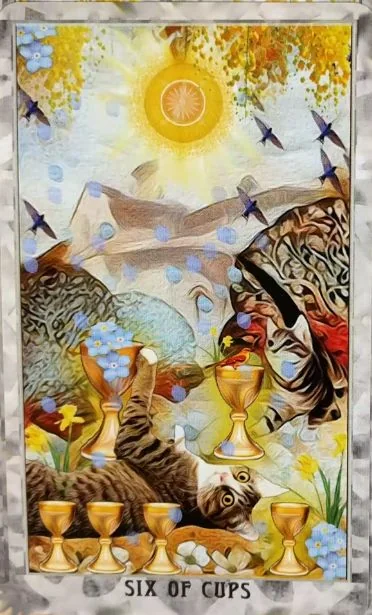 Grimalkin Tarot card 37 card from the Grimalkin Tarot deck