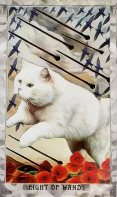 Grimalkin Tarot card 49 card from the Grimalkin Tarot deck