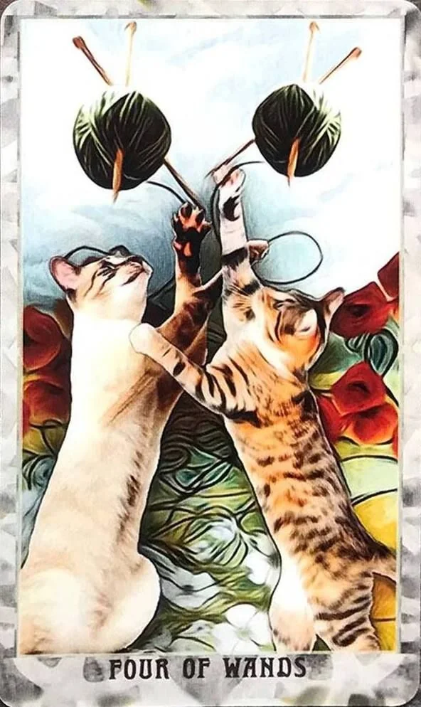 Grimalkin Tarot card 51 card from the Grimalkin Tarot deck