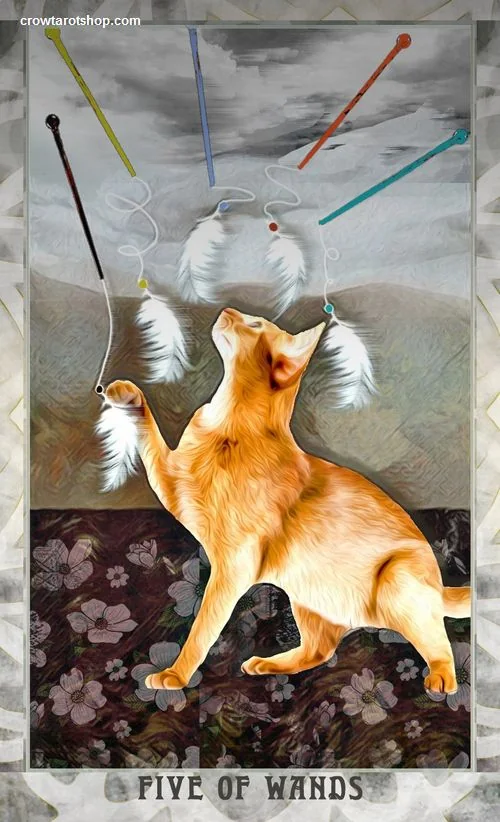 Grimalkin Tarot card 52 card from the Grimalkin Tarot deck