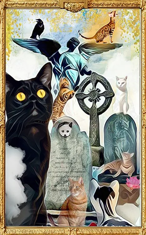 Grimalkin Tarot card 58 card from the Grimalkin Tarot deck