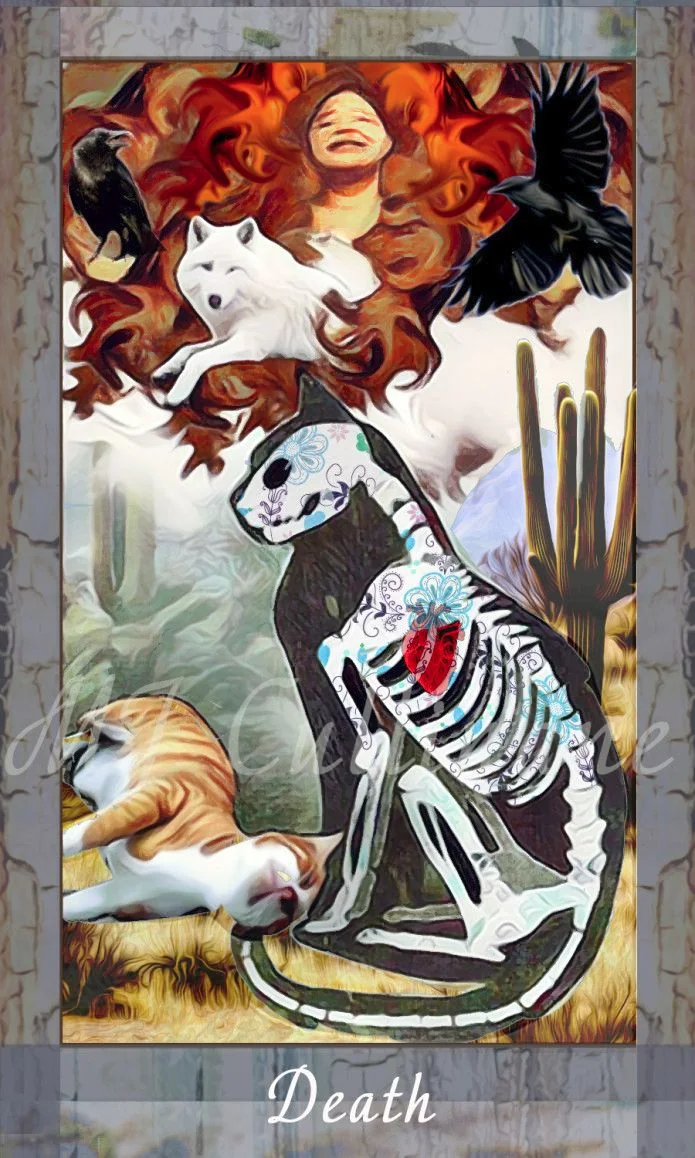 Grimalkin Tarot card 65 card from the Grimalkin Tarot deck