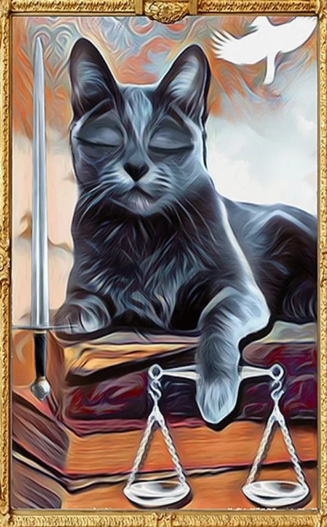 Grimalkin Tarot card 67 card from the Grimalkin Tarot deck