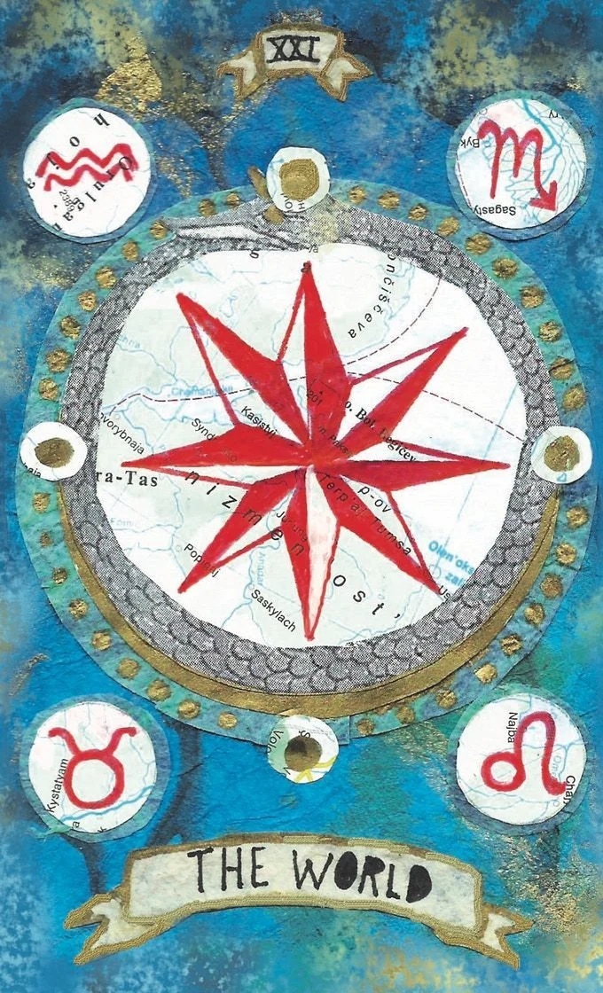 Guided Hand Tarot recovered card 02 card from the Guided Hand Tarot deck