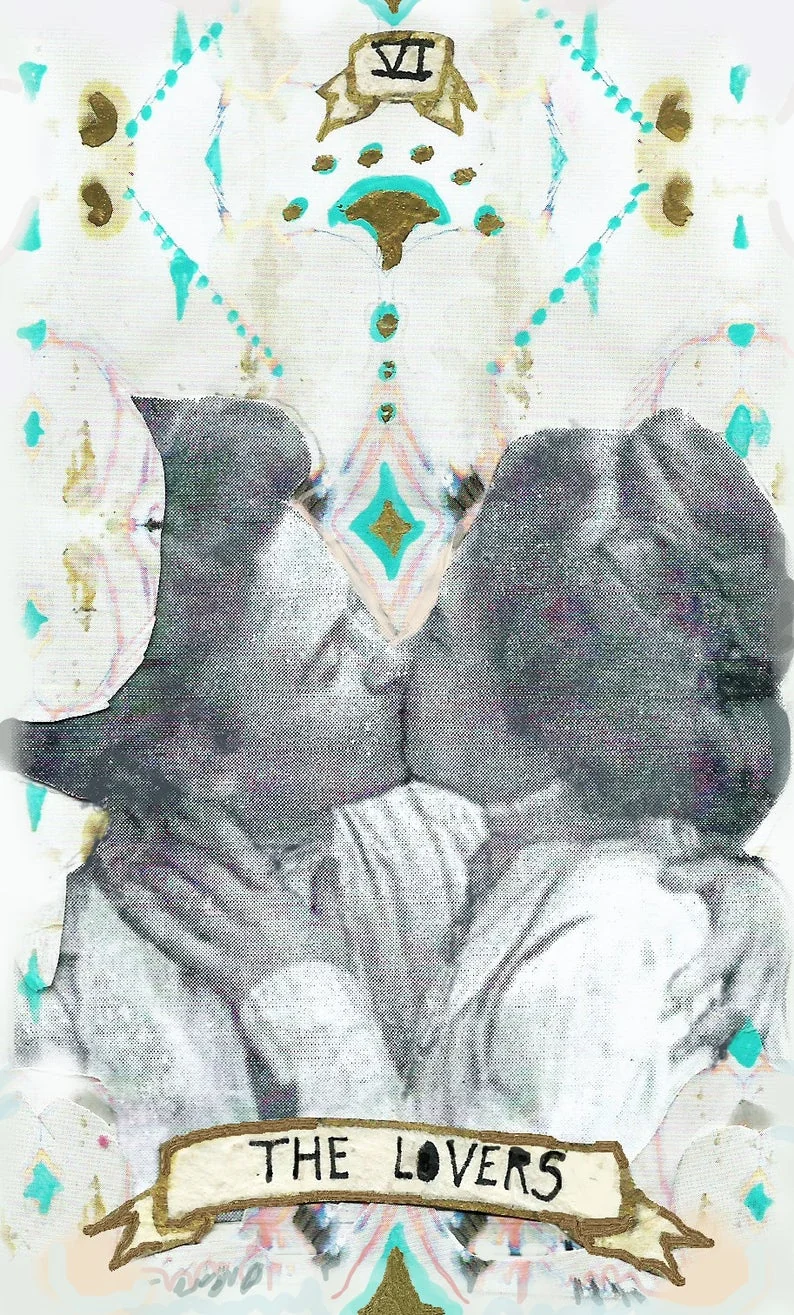 Guided Hand Tarot recovered card 07 card from the Guided Hand Tarot deck