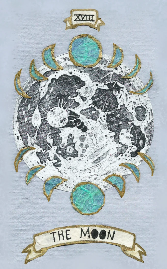 Guided Hand Tarot recovered card 09 card from the Guided Hand Tarot deck