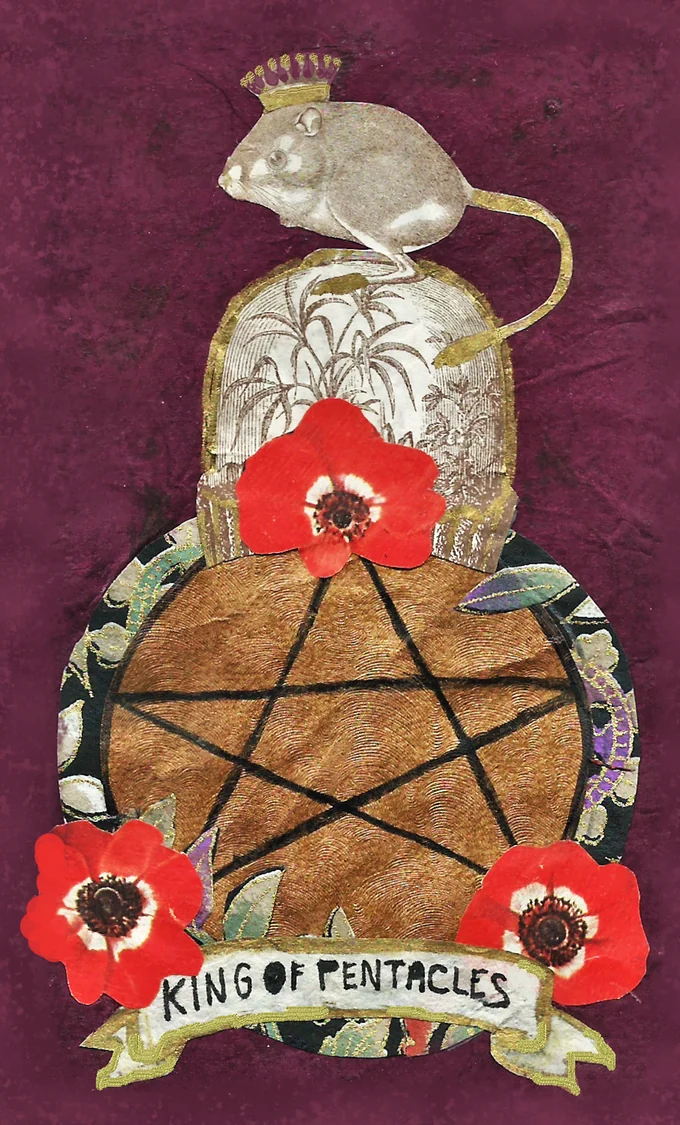Guided Hand Tarot recovered card 12 card from the Guided Hand Tarot deck