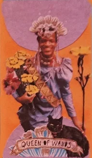 Guided Hand Tarot recovered card 18 card from the Guided Hand Tarot deck