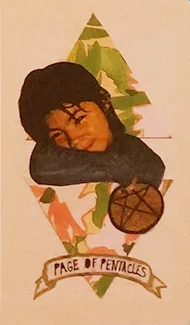 Guided Hand Tarot recovered card 19 card from the Guided Hand Tarot deck