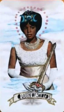 Guided Hand Tarot recovered card 23 card from the Guided Hand Tarot deck
