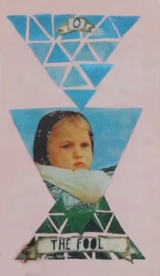 Guided Hand Tarot recovered card 27 card from the Guided Hand Tarot deck