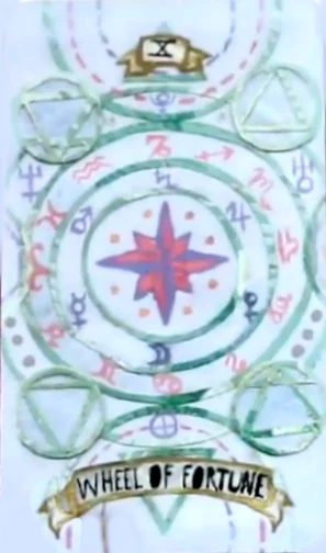 Guided Hand Tarot recovered card 28 card from the Guided Hand Tarot deck