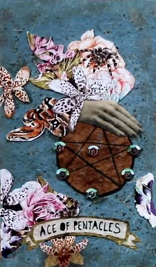 Guided Hand Tarot recovered card 32 card from the Guided Hand Tarot deck