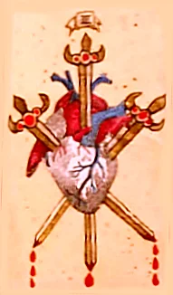 Guided Hand Tarot recovered card 35 card from the Guided Hand Tarot deck