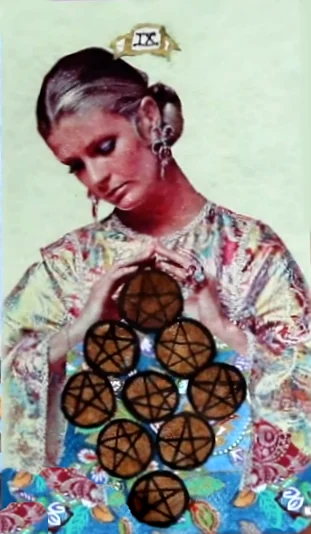 Guided Hand Tarot recovered card 40 card from the Guided Hand Tarot deck