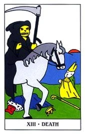 XIII - Death card from the Gummy Bear Tarot deck