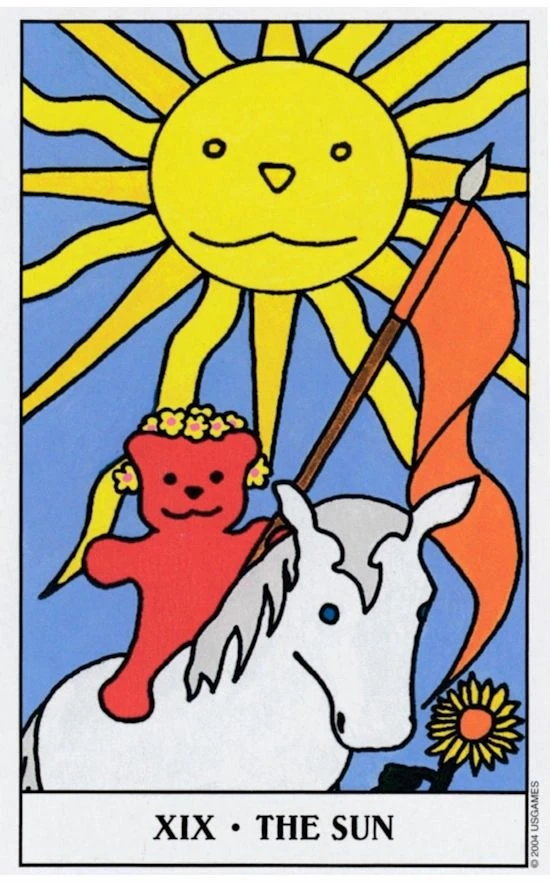 XIX - The Sun card from the Gummy Bear Tarot deck