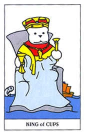 King of Cups card from the Gummy Bear Tarot deck